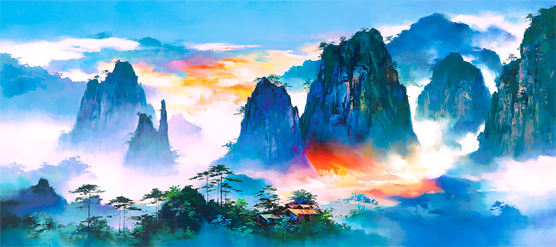 Above The Blue(20”x45”)