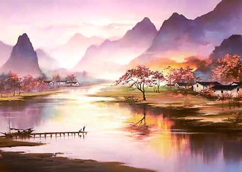 春天晨起（三联幅）