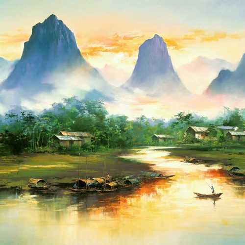 大自然乐章（四联幅）
