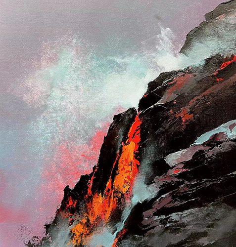 Kilauea Lava Flow, Kalapana, Big Island.