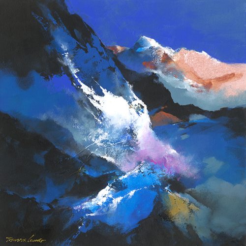 蓝色的山
