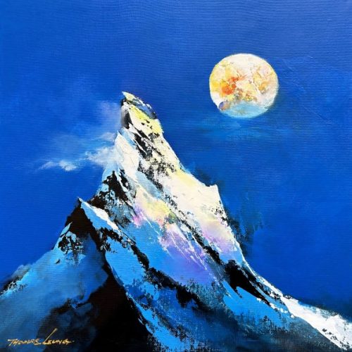 夜晚的月亮